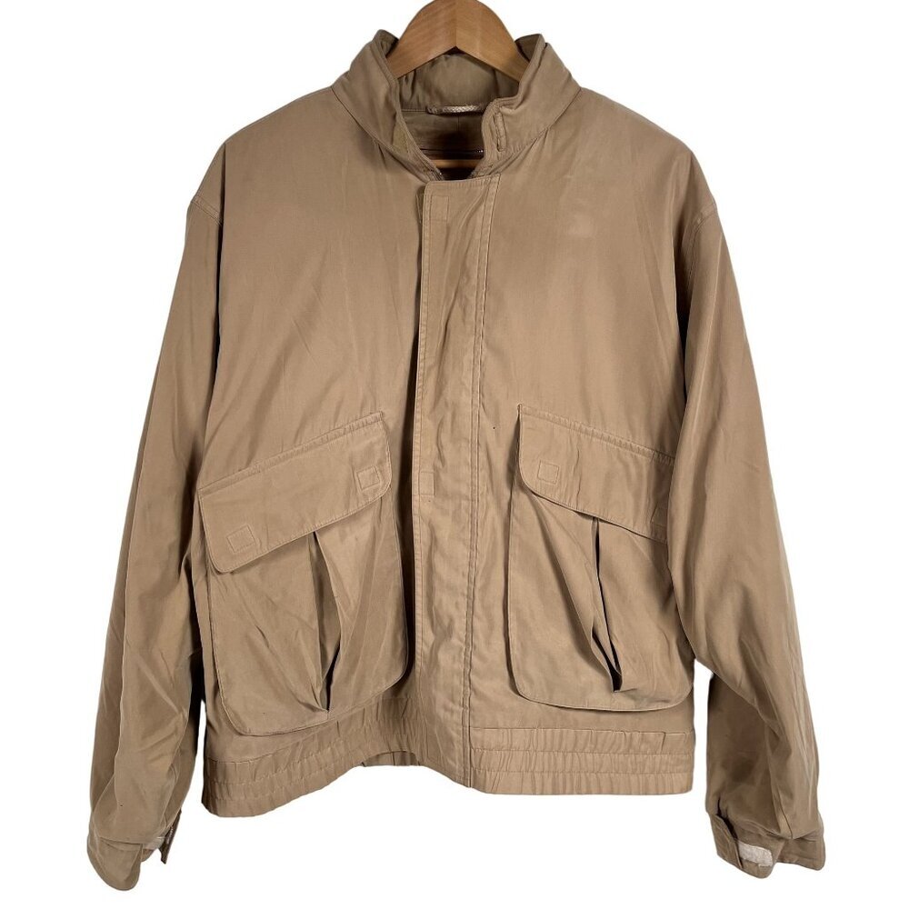 VTG London Fog Winning Edge Tan Jacket Size 46R‎ - w/ removable liner